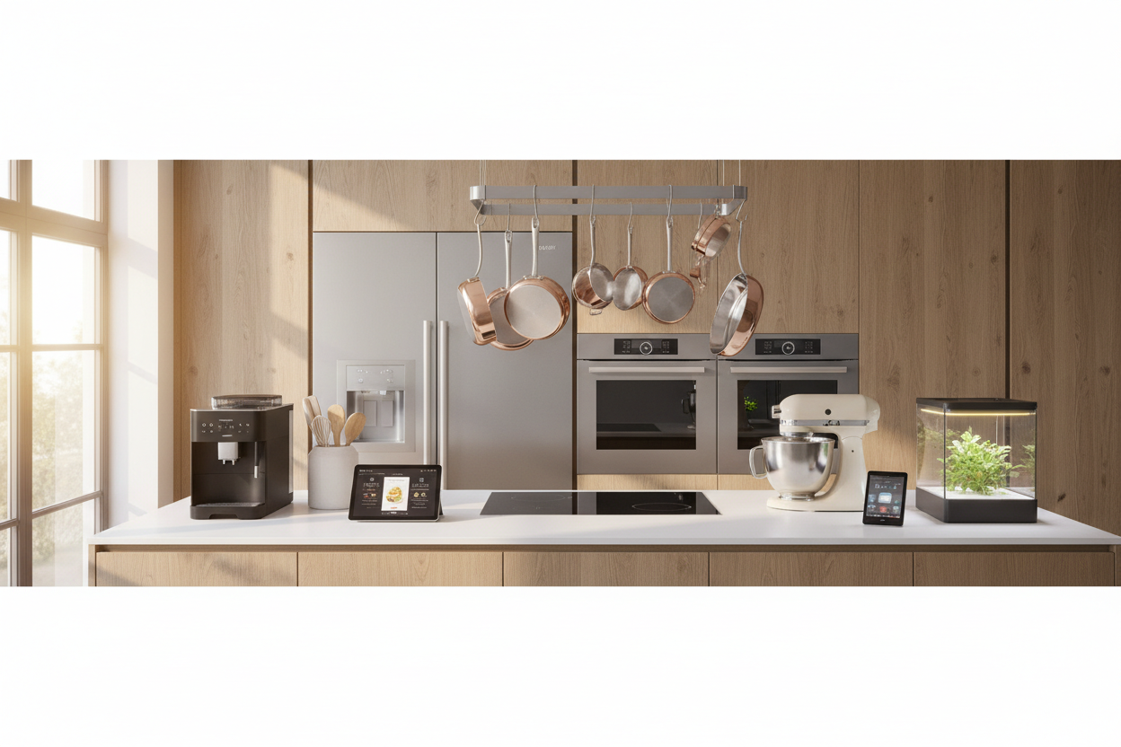 generate a professional and attractive banner for my home and kitchen gadget store no text